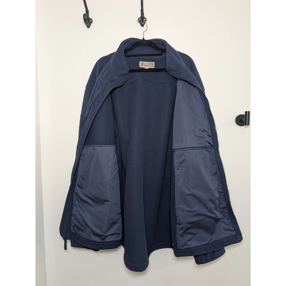 Duluth Trading Co Mens Large Tall Shoremans Fleece Gridlock Jacket Heavy Utility - Picture 11 of 14